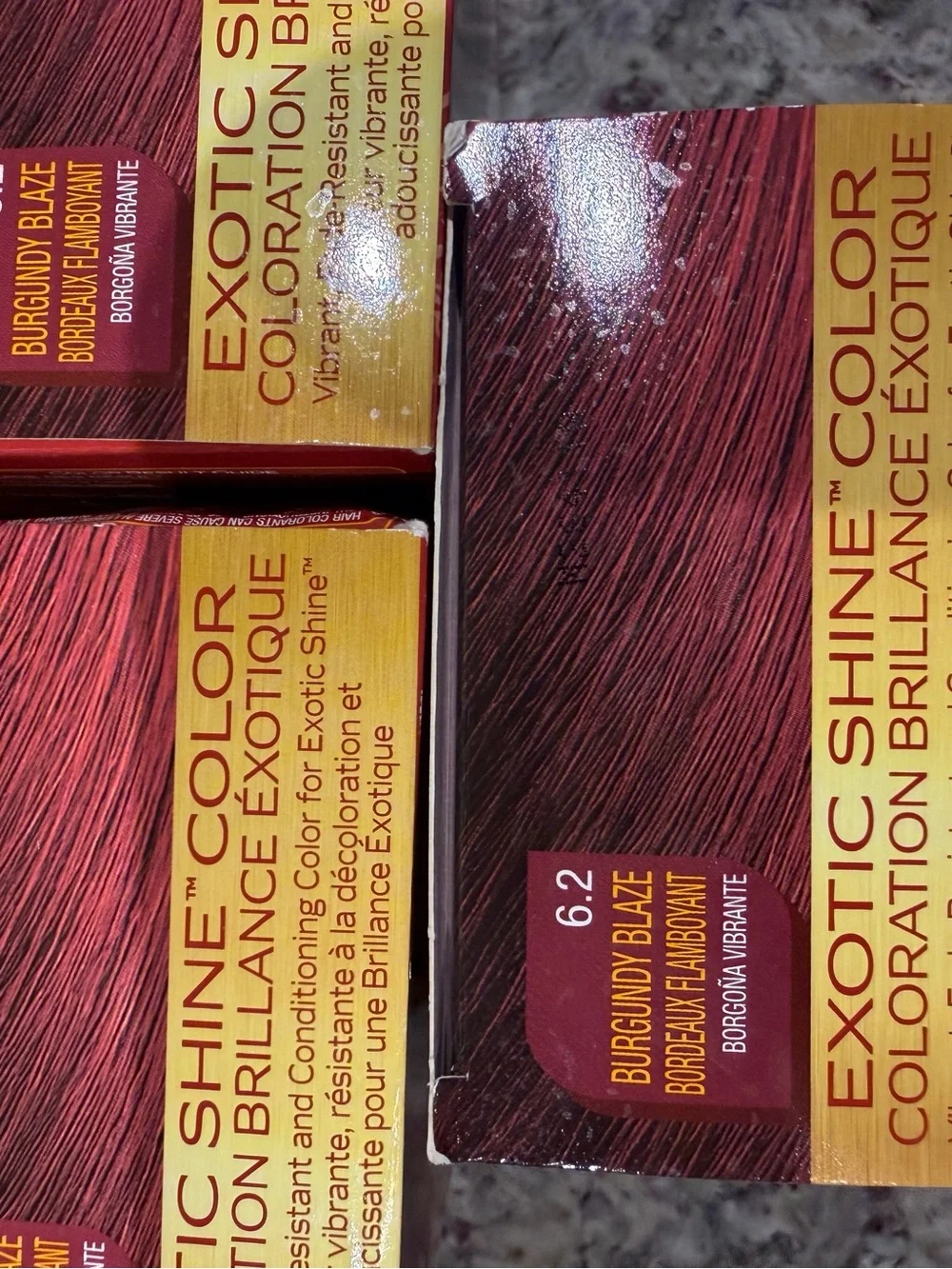 Creme of Nature Exotic Shine Color 6.2 Burgandy Blaze Quantity of 9 New